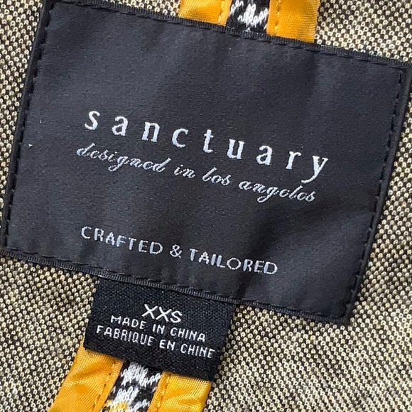 Sanctuary City Plaid Houndstooth Blazer Jacket Duster Knit Size XXS - Picture 6 of 8